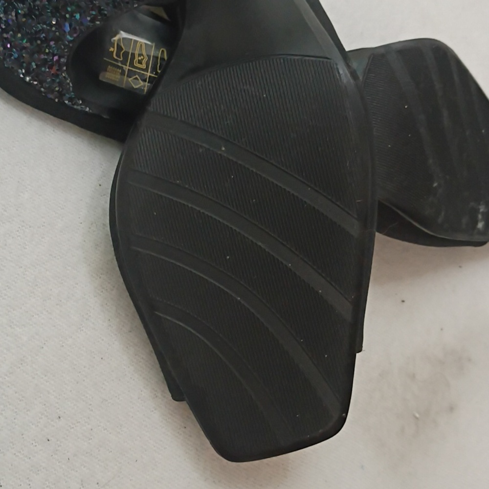 J.Renee Black Bow Ankle-Strap Stiletto Sandals - Picture 8 of 10